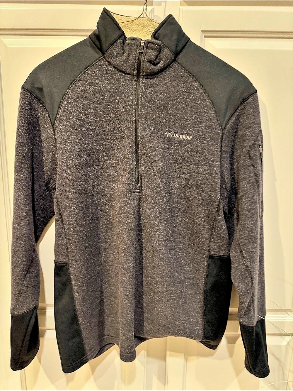 Columbia Sweater Weather Half-Zip Pullover Men's Gray & Black Jacket